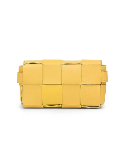Bottega Veneta Women's Cassette Leather Crossbody Bag In Buttercup