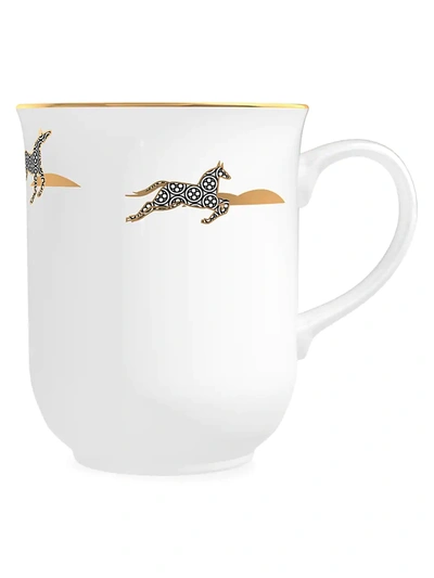 Memo Paris Cuirs Nomades Mint Scented Porcelain Coffee Mug Candle