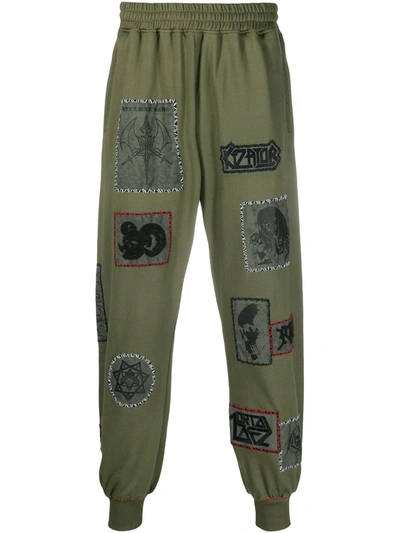 Ktz Multi-patch Track Pants In Green