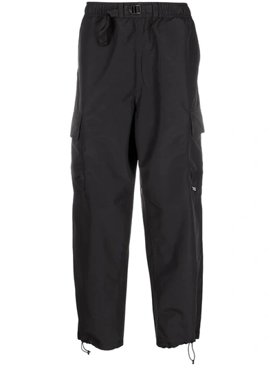 Stussy Multi-pocket Wide-leg Trousers In Black