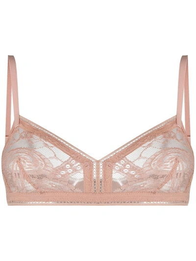 Eres Attar Lace Bra In Pink