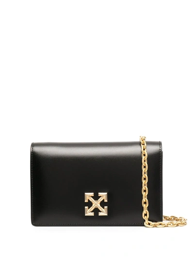 Off-white Jitney 0.5 Twist Crossbody Bag In Black