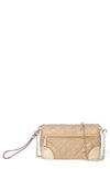 Mz Wallace Crosby Convertible Wristlet Wallet In Gold Metallic