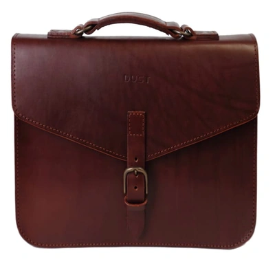 The Dust Company Mod 122 Briefcase In Cuoio Havana