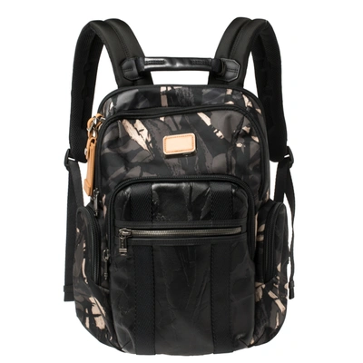 Pre-owned Tumi Camouflage Nylon And Leather Alpha Bravo Nellis Backpack In Multicolor