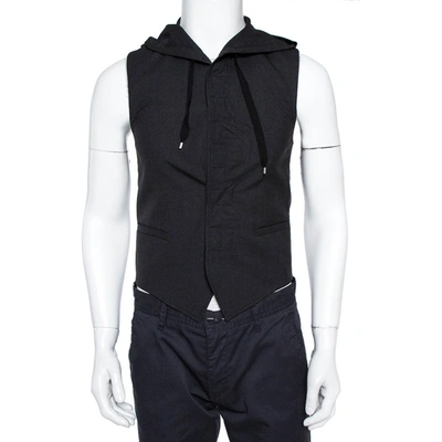 Pre-owned Dior Black Wool Hooded Vest Xs