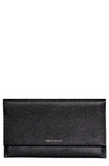 Rebecca Minkoff Leather Wallet Clutch In Black