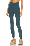 Beyond Yoga Spacedye At Your Leisure High Waisted Midi Legging In Stellar Blue Heather