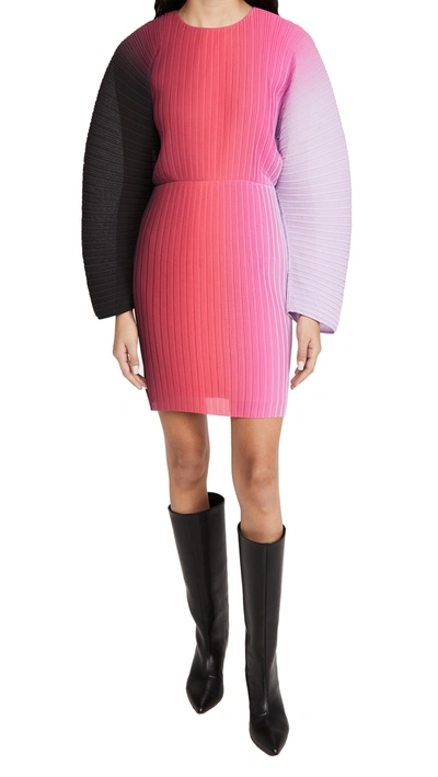 Solace London Mira Mini Dress In Lavender Ombre