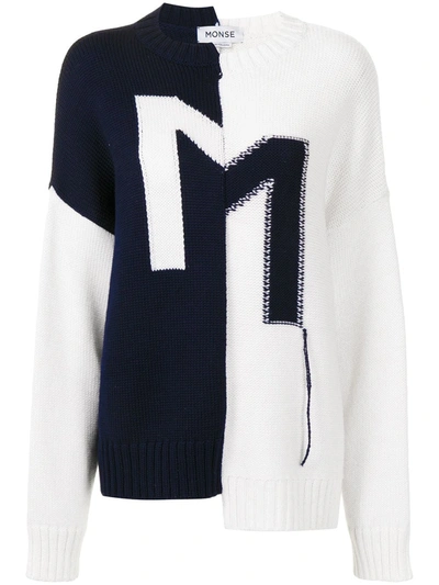 Monse Crooked M Reconstructed Sweater In Multi-colour | ModeSens