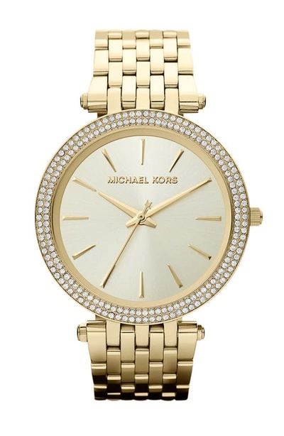 Michael Kors 'darci' Round Bracelet Watch, 39mm In Gold