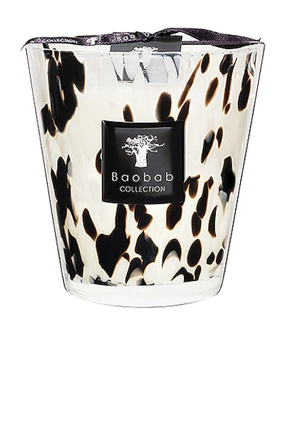 Baobab Collection Pearls Candle In Black