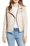Bb Dakota Just Ride Faux Leather Jacket In Parchment