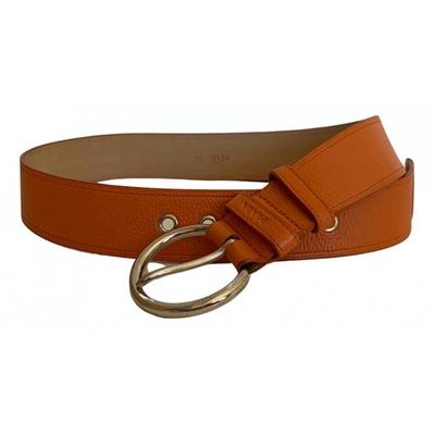 Pre-owned Prada Orange Leather Belt