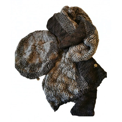 Pre-owned Guidi Wool Scarf In Brown