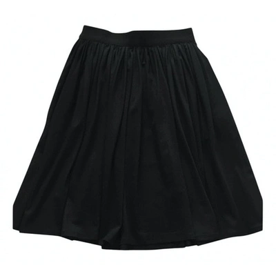 Pre-owned Paule Ka Silk Mid-length Skirt In Black
