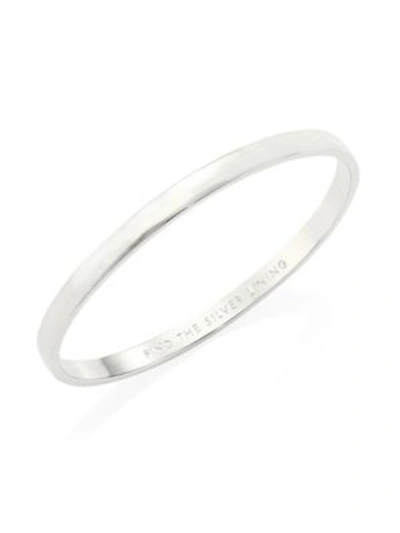 Kate Spade Idiom Find The Silver Lining Hinged Bangle