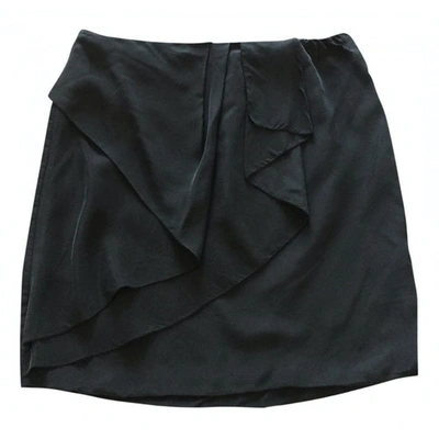 Pre-owned Comptoir Des Cotonniers Silk Mid-length Skirt In Anthracite