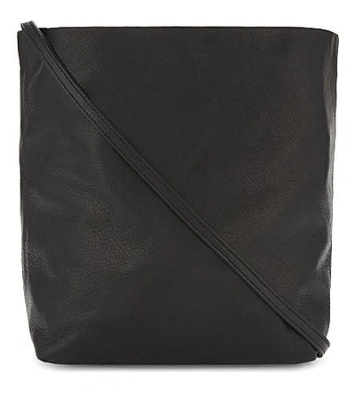Ann Demeulemeester Wodan Leather Cross-body Bag In Black