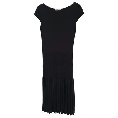 Pre-owned Valentino Mid-length Dress In Black