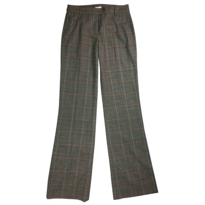 Pre-owned Etro Brown Wool Trousers