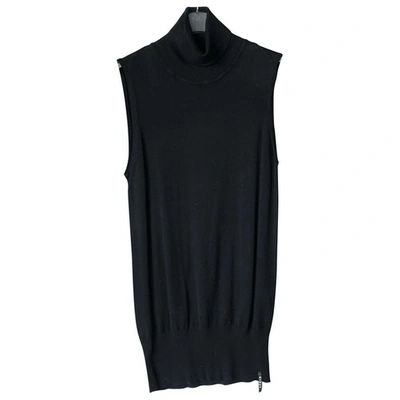 Pre-owned Pinko Jersey Top In Black