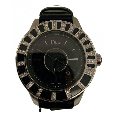 Pre-owned Dior Christal Black Watch