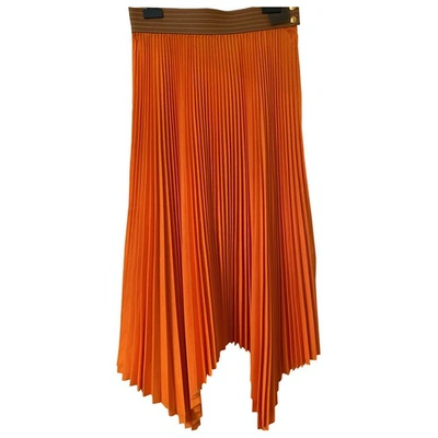 Pre-owned Loewe Orange Cotton Skirt