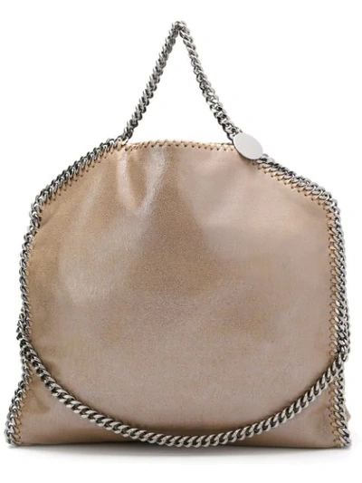 Stella Mccartney Falabella Faux-leather Shoulder Bag In Redwood