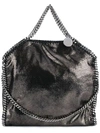 Stella Mccartney 'small Falabella' Faux Leather Tote - Metallic In Ruthenium