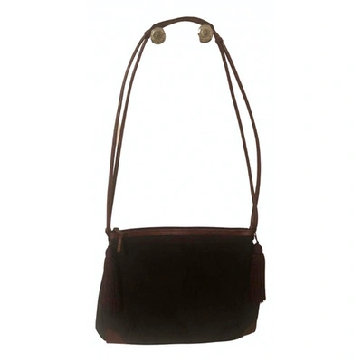 Pre-owned Giorgio Armani Handbag In Brown
