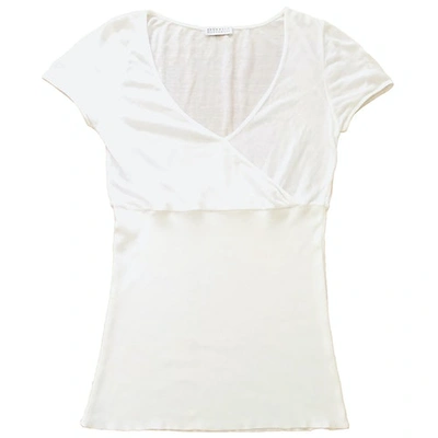 Pre-owned Brunello Cucinelli Linen T-shirt In White