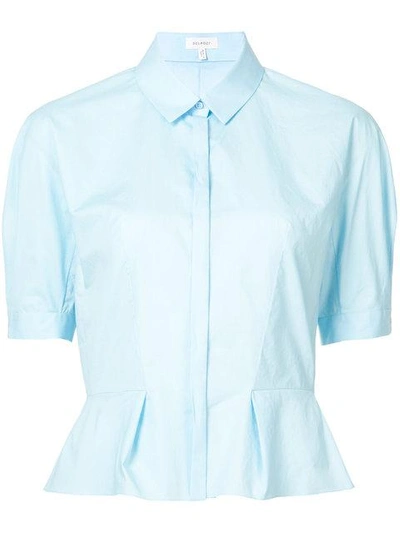 Delpozo Button Up Blouse In Blue