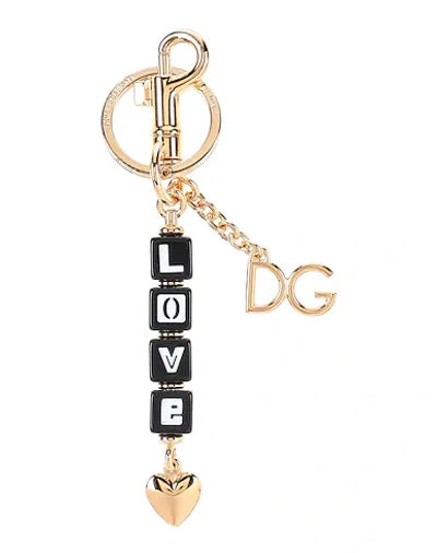 Dolce & Gabbana Key Rings In Gold