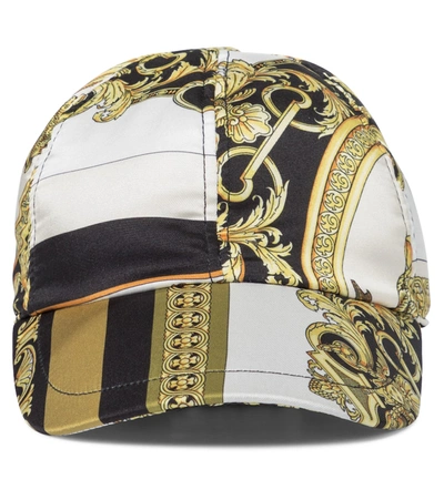 Versace Kids' Heritage Baseball Cap In White