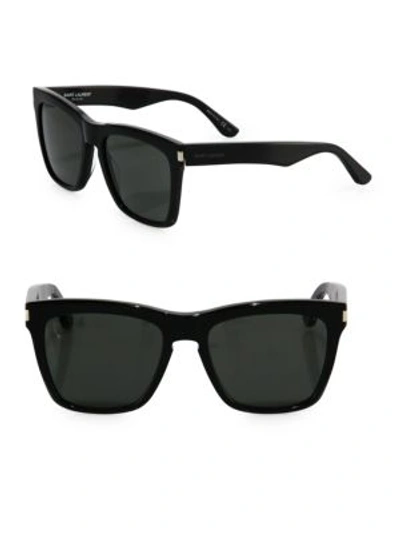 Saint Laurent Sl 137 Devon 55mm Square Sunglasses In Black