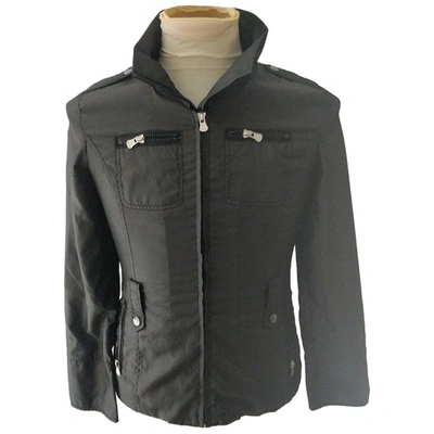 Pre-owned Peuterey Biker Jacket In Anthracite