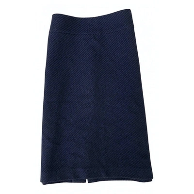 Pre-owned Loro Piana Cashmere Mid-length Skirt In Blue