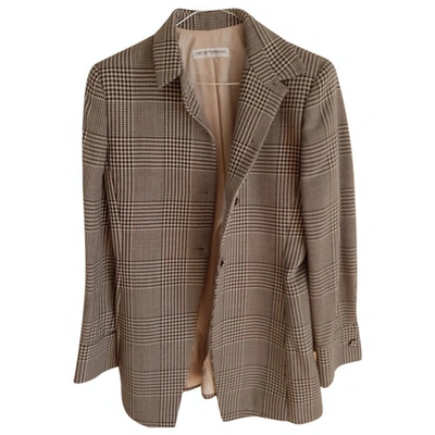 Pre-owned Emporio Armani Wool Jacket In Brown