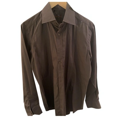 Pre-owned Etro Shirt In Brown