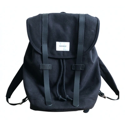 Pre-owned Sandqvist Black Cotton Backpack