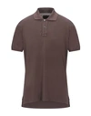 Fedeli Polo Shirts In Brown