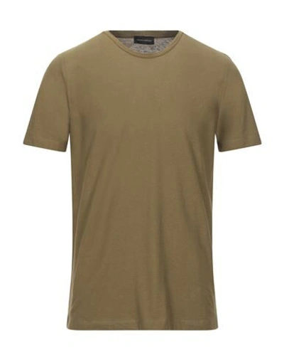 Roberto Collina T-shirts In Khaki