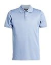 Dunhill Polo Shirts In Slate Blue