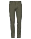 Pt Torino Casual Pants In Military Green