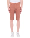 Dondup Man Shorts & Bermuda Shorts Rust Size 30 Cotton, Polyester, Elastane In Red