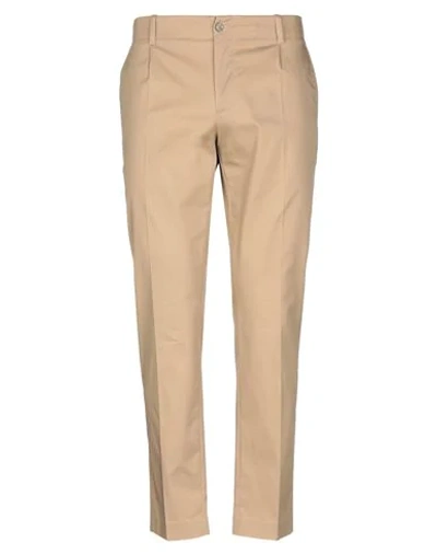 Daniele Alessandrini Casual Pants In Camel