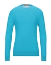Obvious Basic Sweaters In Turquoise