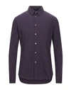 Grey Daniele Alessandrini Shirts In Purple