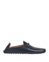 Tod's Man Mules & Clogs Midnight Blue Size 8 Soft Leather In Dark Blue